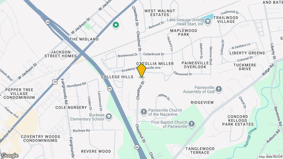 376 Chestnut St Map and Location Details