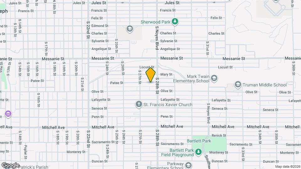 2716 Patee St Map and Location Details