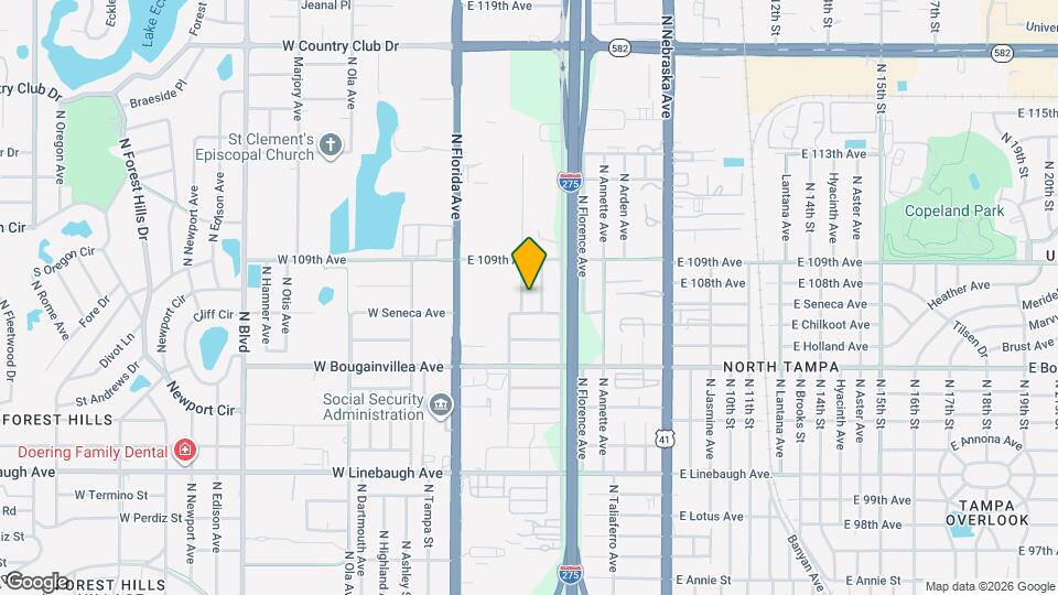 10705 N Dixon Ave Map and Location Details