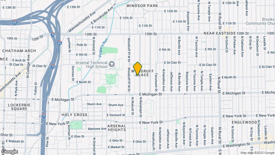 640 Woodruff Place Middle Dr Map and Location Details