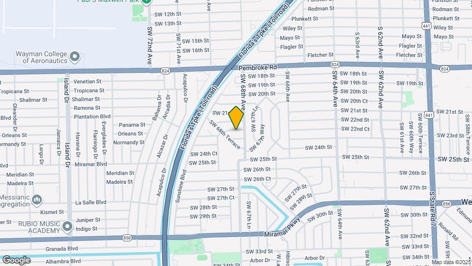 6812 SW 22nd Ct Map and Location Details