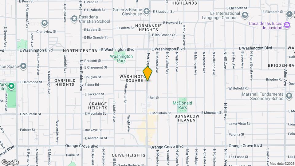 1114 N Lake Ave Mapa y Detalles de la Ubicación