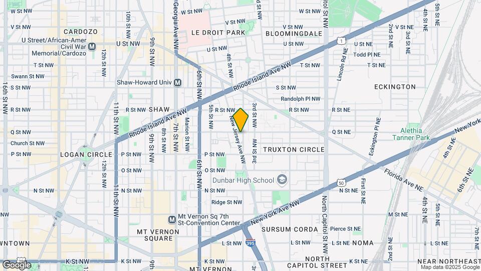 1543 New Jersey Ave NW Map and Location Details
