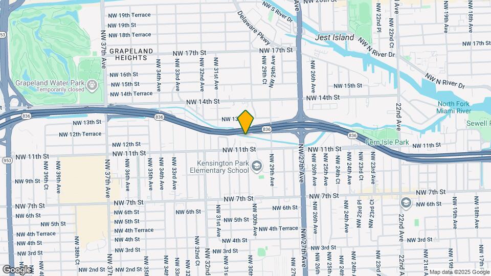 3033 NW 11th Terrace Map and Location Details