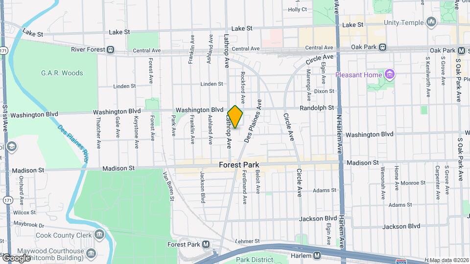 240 Lathrop Ave, Unit 1 Map and Location Details