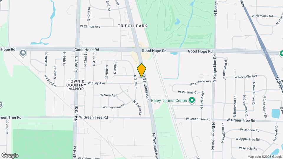 7017 N Teutonia Ave Map and Location Details