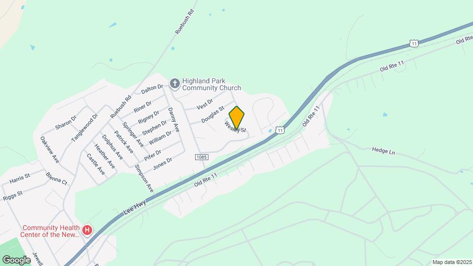 6166 Wesley St Map and Location Details