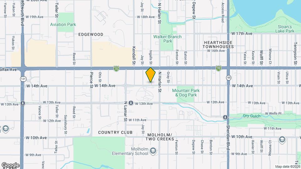 1401 Ingalls St Map and Location Details