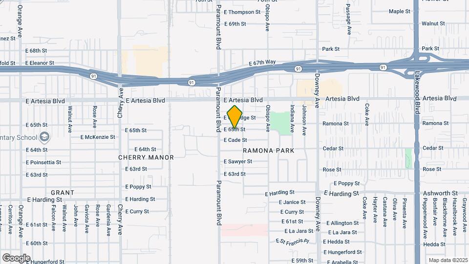 2912 E 65th St Map and Location Details