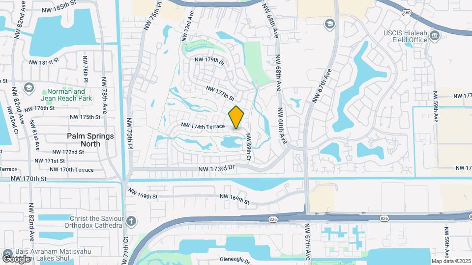 6960 NW 174th Ter, Unit 208 Map and Location Details