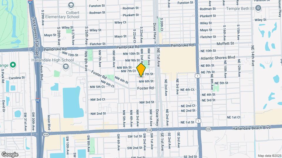 609 NW 2nd Ave Map and Location Details