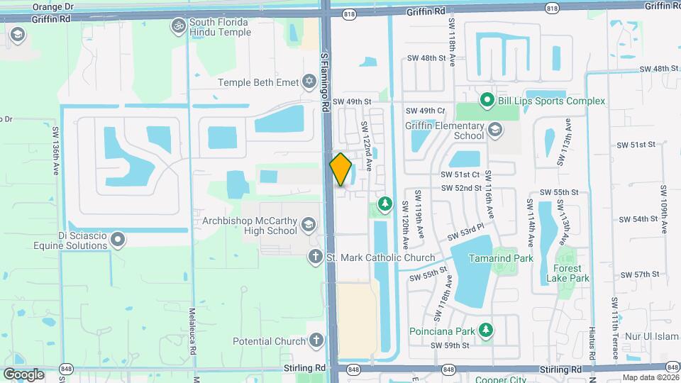 12372 SW 52nd Ct Map and Location Details