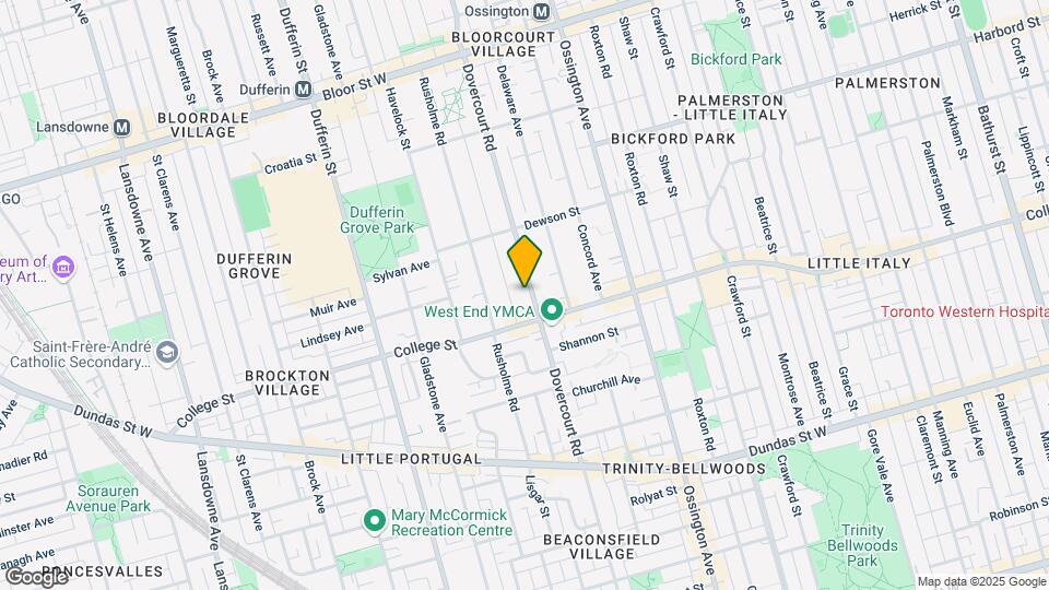 476 Dovercourt Rd Map and Location Details
