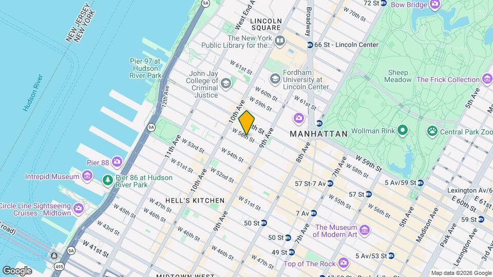 422 W 56th St, Unit SI ID1404664P Map and Location Details