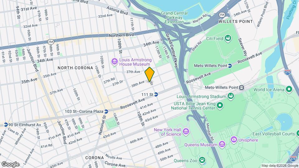 3814 111th St, Unit 1F Map and Location Details