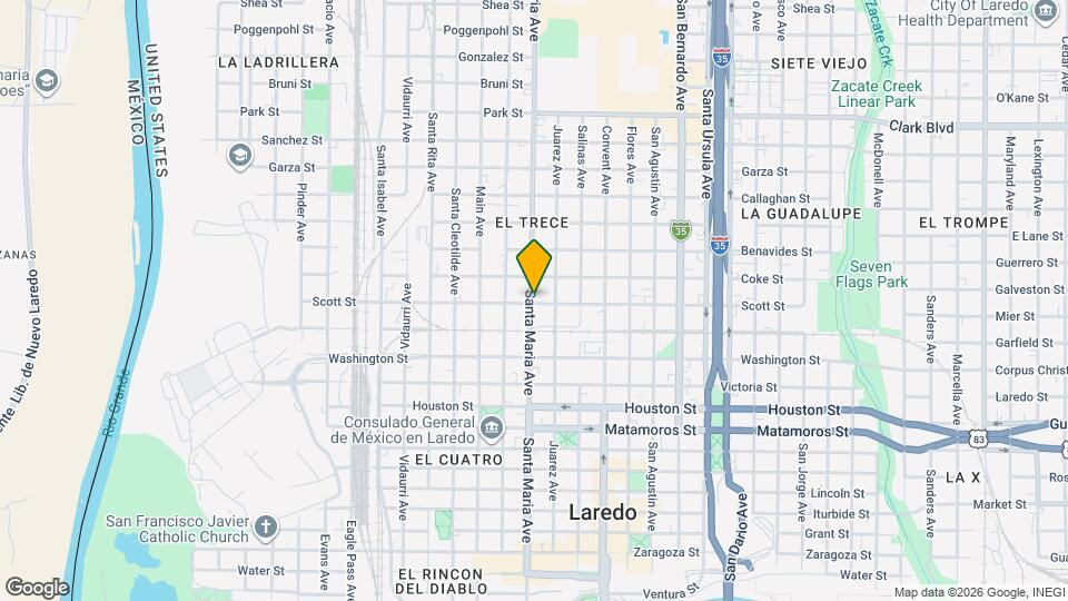 1317 Santa Maria Ave Map and Location Details