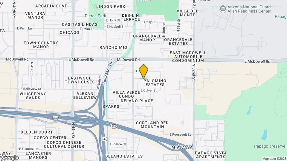 4821 E Willetta St Map and Location Details