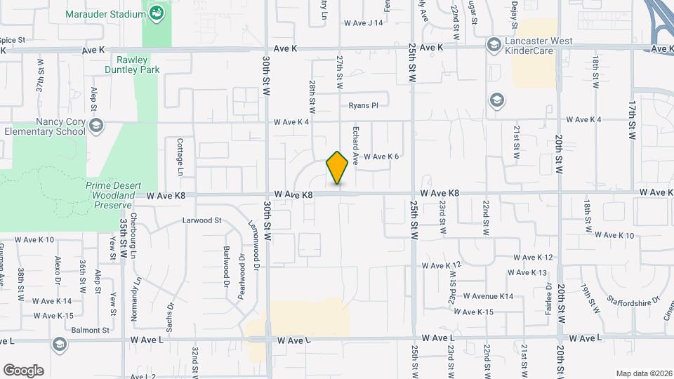 43203 27th St W Map and Location Details