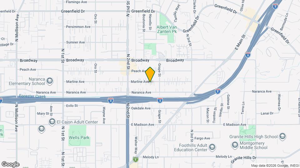 1357-59 Marline Ave Map and Location Details