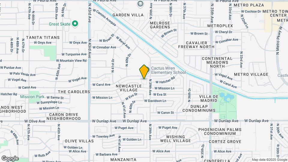 9417 N 39th Dr Map and Location Details