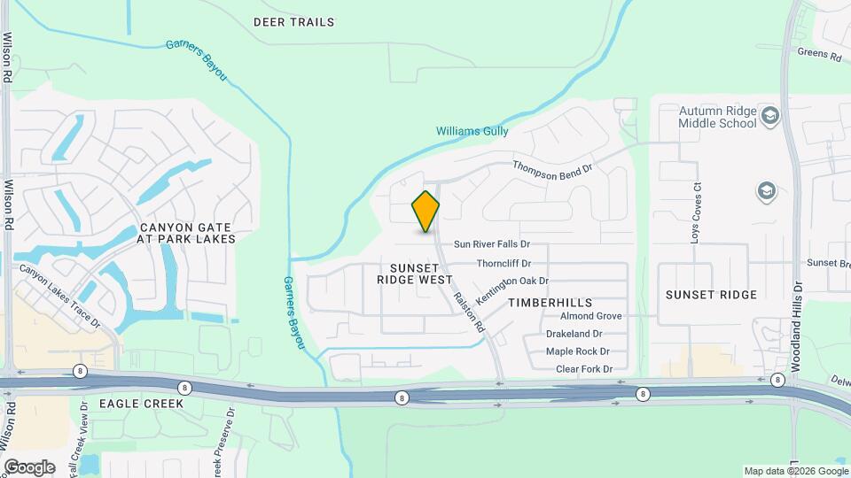 10519 Sun River Falls Dr Mapa y Detalles de la Ubicación