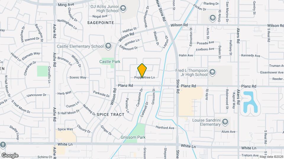 5409 Peppertree Ln Map and Location Details