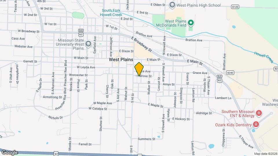 307 S Curry St Map and Location Details