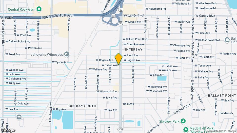 3802 W Tyson Ave Mapa y Detalles de la Ubicación