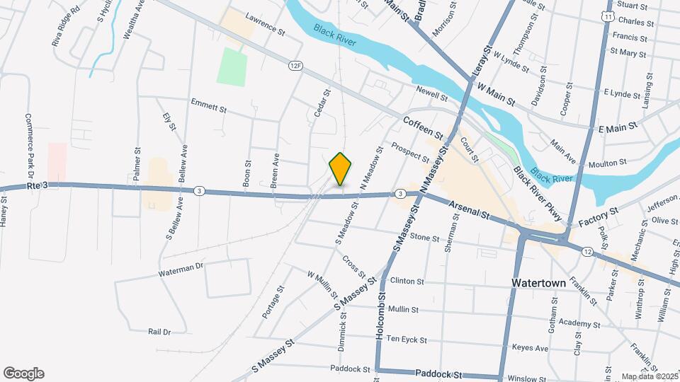 536 Arsenal St Map and Location Details