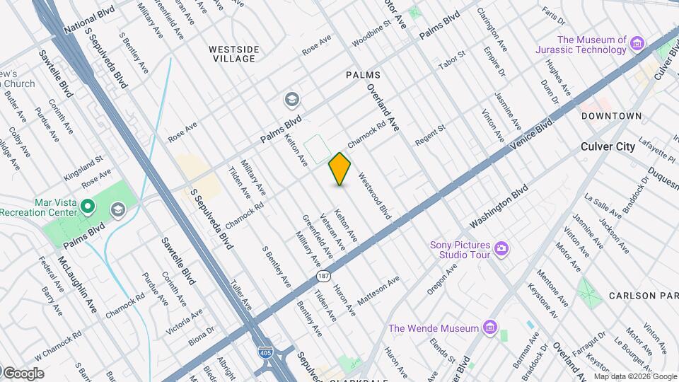 3655 Midvale Ave Map and Location Details