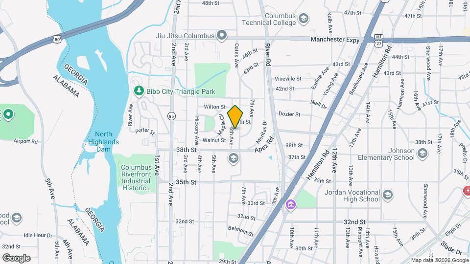 3905 Oates Ave Map and Location Details