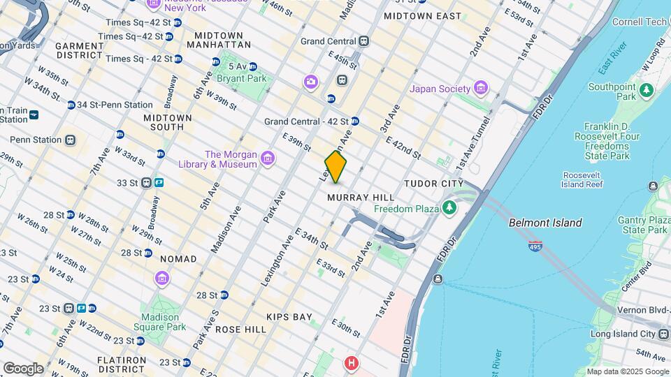 152 E 38th St, Unit 1A Map and Location Details