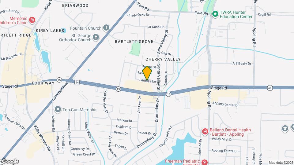 7209 Lamesa Ln Map and Location Details