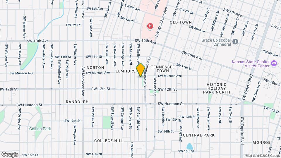 1168 SW Garfield Ave Map and Location Details