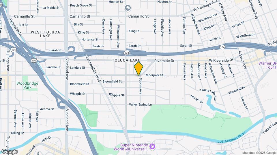 10500 Moorpark St Map and Location Details