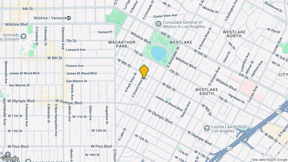 826 S Grand View St Map and Location Details