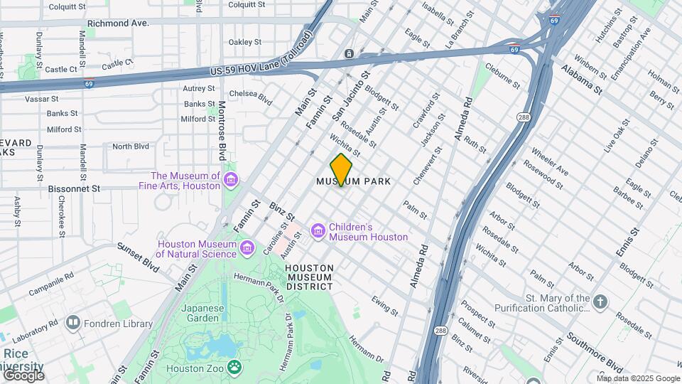 1415 Oakdale St Map and Location Details