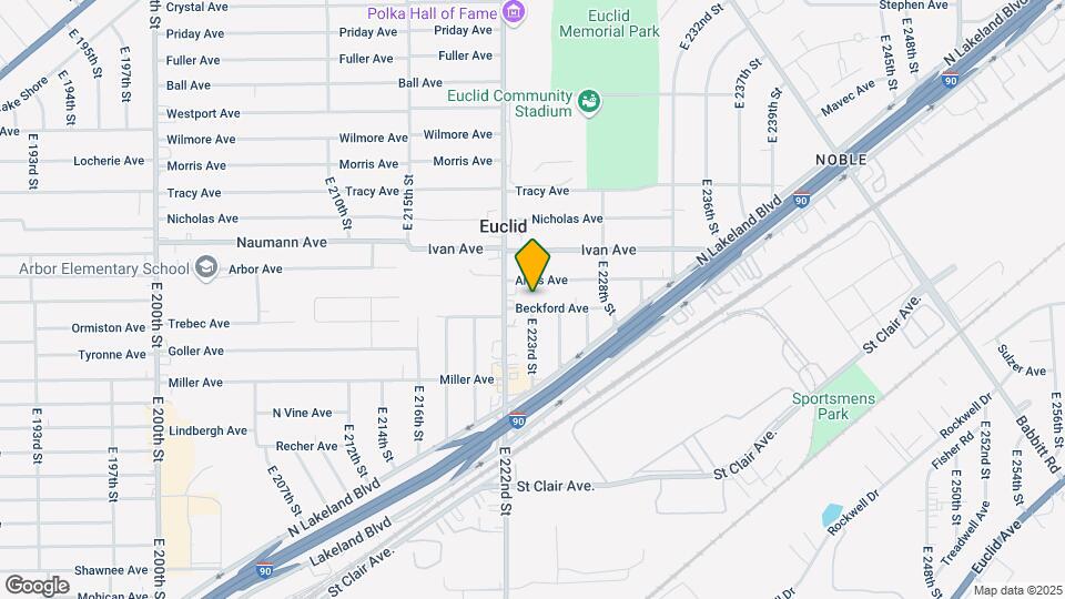 22301 Beckford Ave Map and Location Details