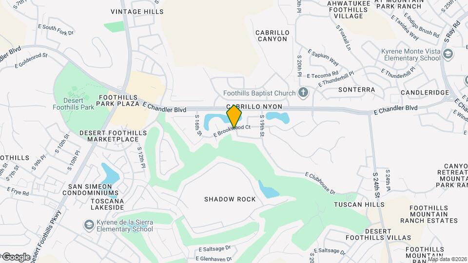 1729 E Brookwood Ct Map and Location Details