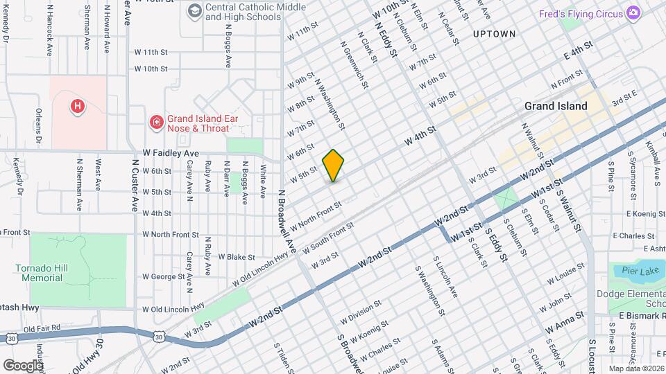 1323 W 4th St Map and Location Details