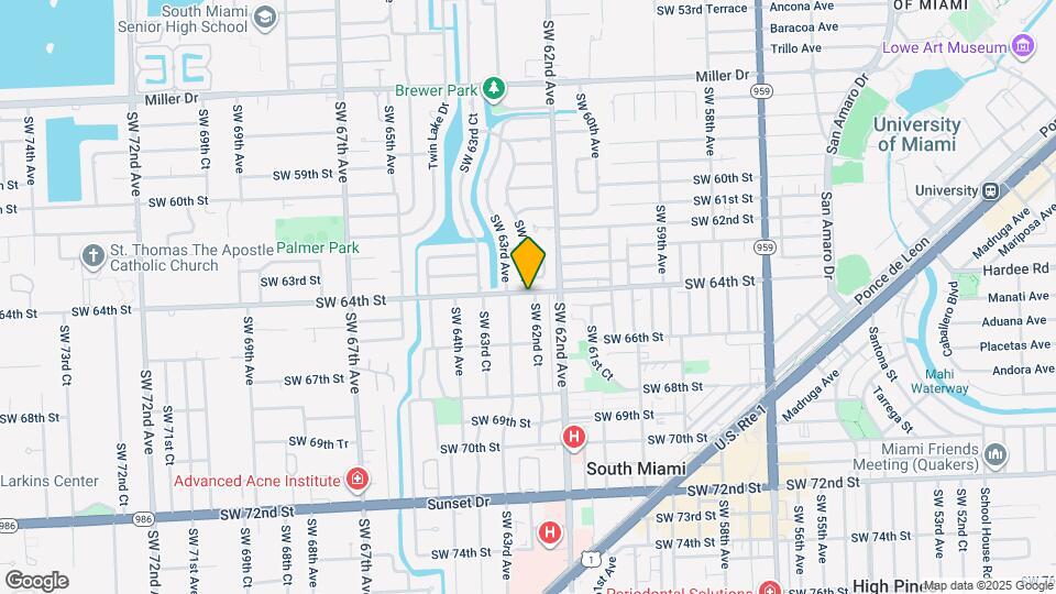 6400 SW 62nd Ct Map and Location Details