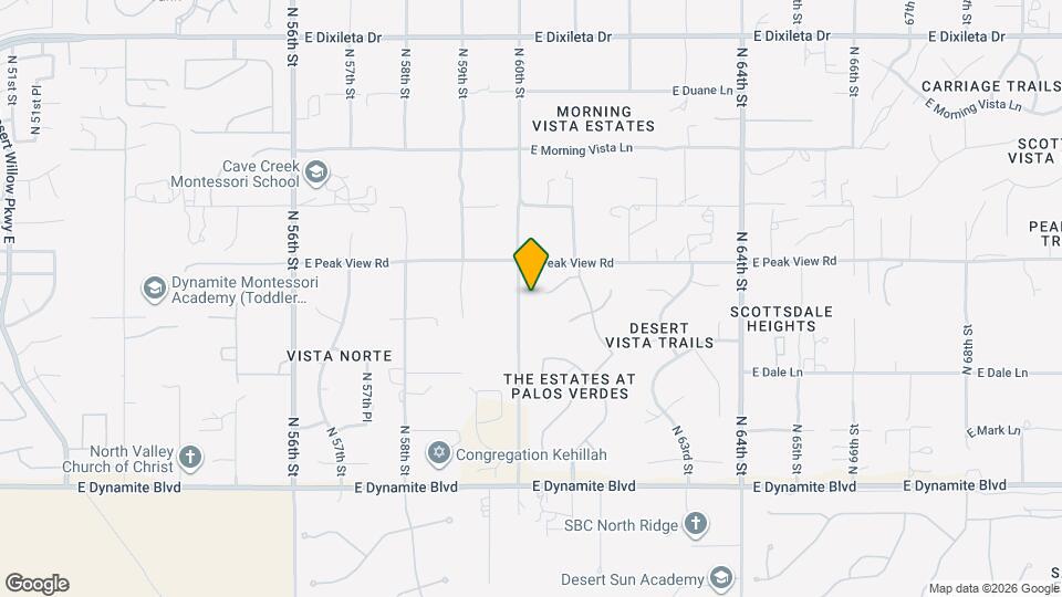 6002 E Saguaro Vista Ct Map and Location Details