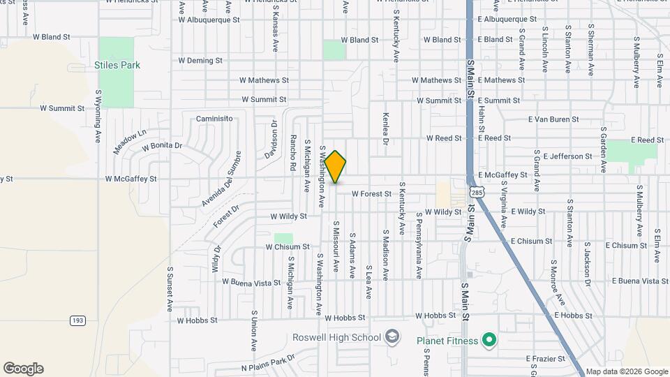 1202 S Missouri Ave Map and Location Details