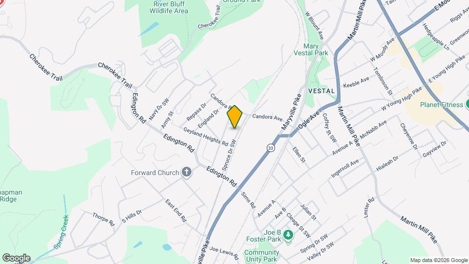 1209 Spruce Dr SW Map and Location Details