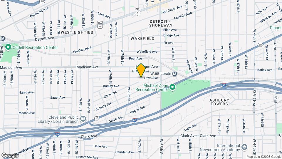 6915 Lawn Ave Map and Location Details
