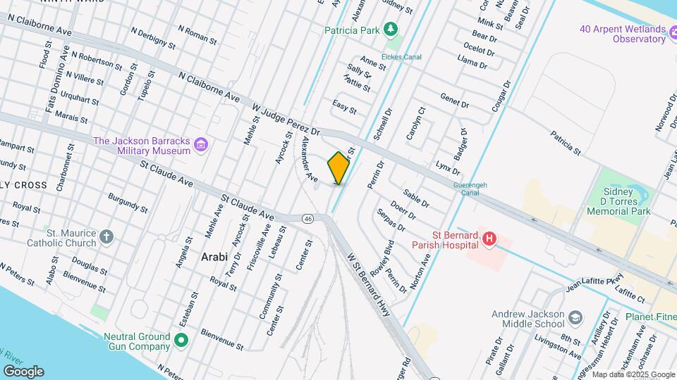 1239 Center St Map and Location Details