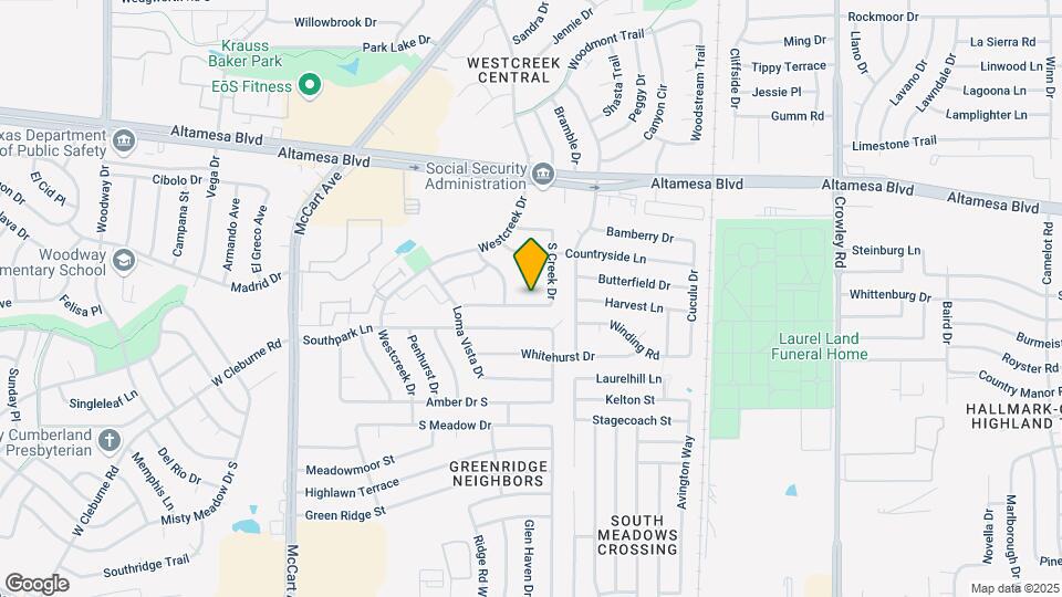 6814 S Creek Dr Map and Location Details
