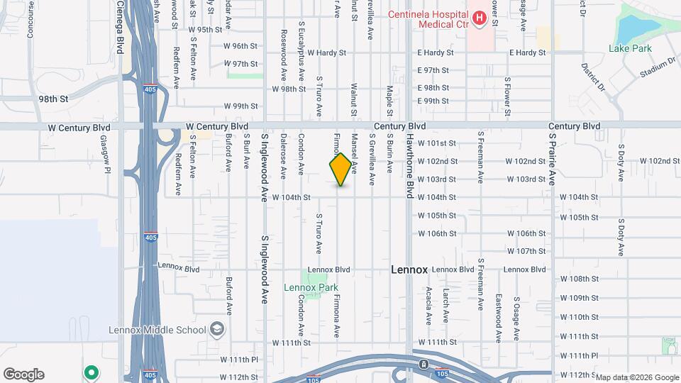 10328 Firmona Ave Map and Location Details