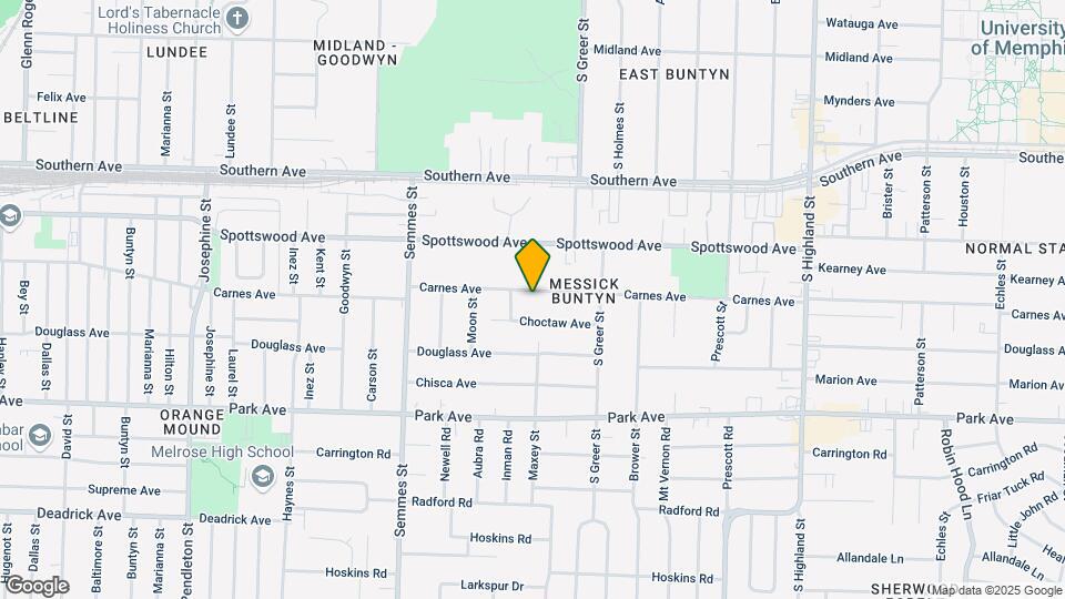 3177 Carnes Ave Map and Location Details