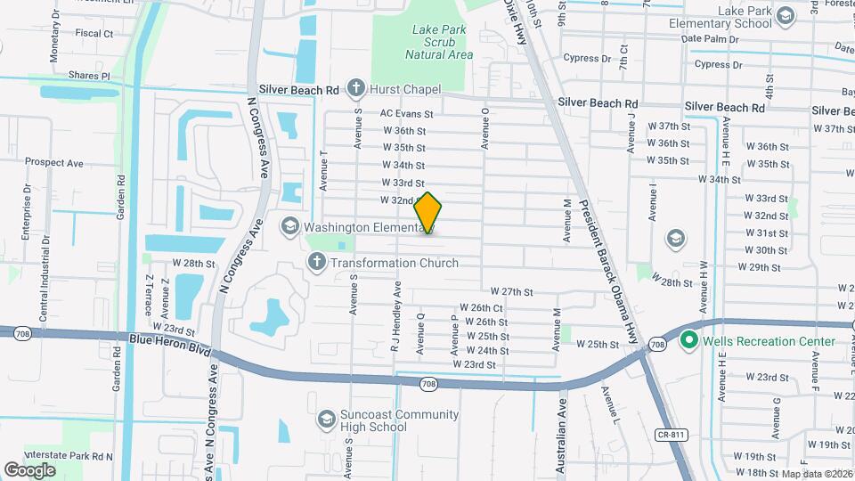 1425 W 30th St Map and Location Details